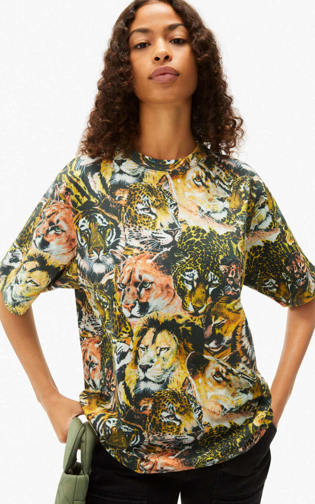 Kenzo Wildtigers oversize T Shirt Herr | 94830-PZDK